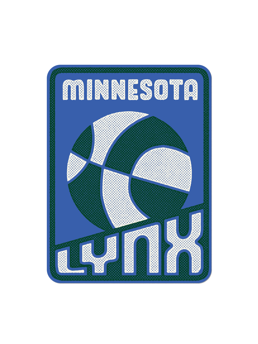 Minnesota Lynx Basketball Sticker